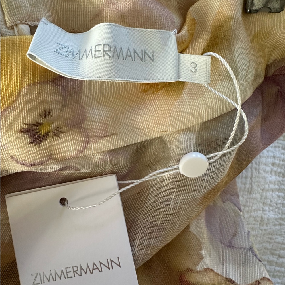 NWT Zimmermann Linen Blend Memento Blouse and Skirt Set - Picture 14 of 16